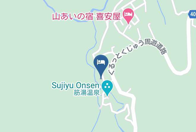 Kokonoe Townkusu District - Sujiyu Onsen Ryokan Seifuso Maps