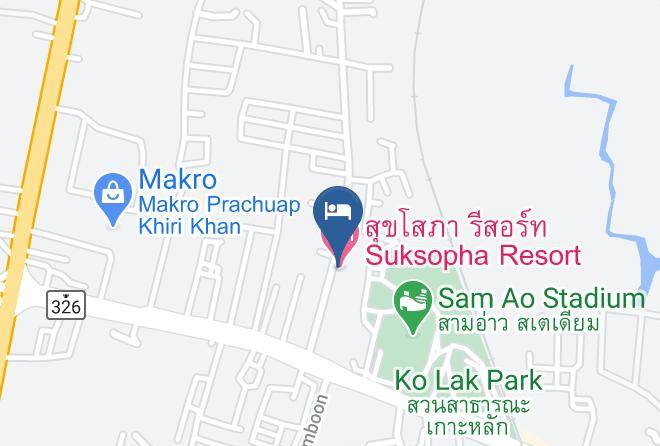 Amphoe Mueang Prachuap Khiri Khan - Suksopha Resort Maps