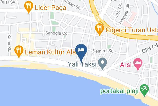 Alanya - Hawaii Suite Beach Hotel Maps