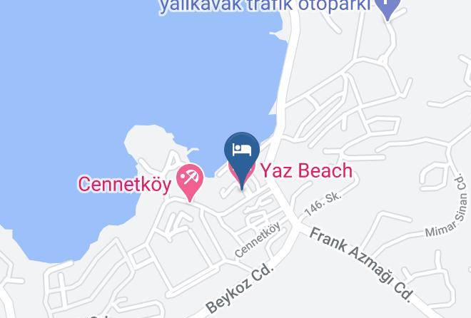 Bodrum - Yaz Beach Hotel Maps