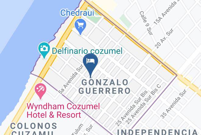 Cozumel - Summer Place Inn Maps