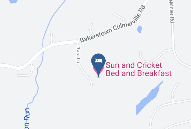 Allegheny - Sun And Cricket Bed And Breakfast Maps
