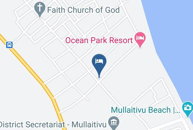 Jaffna - Sun And Sand Hotel Mullaithivu Maps