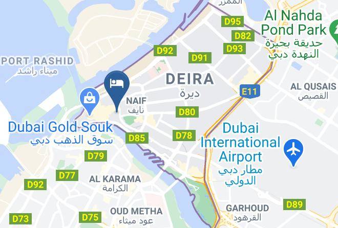 Dubai - Sun And Sands Plaza Hotel Maps