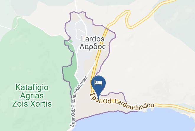 Dodecanese - Sun Beach Lindos Hotel Maps