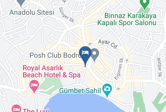 Bodrum - Sun Beach Resort Hotel Maps