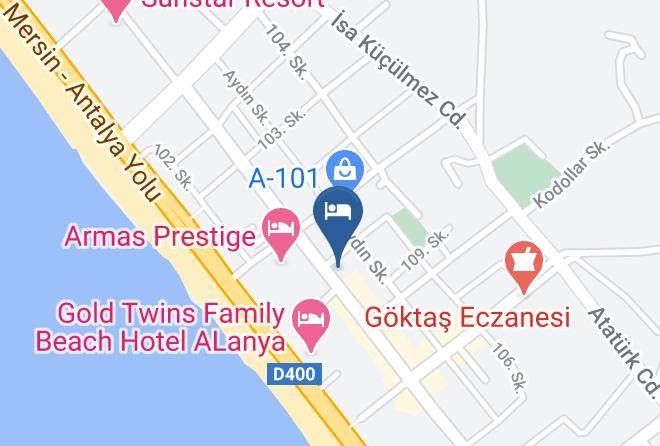 Alanya - Sun Flower Otel Maps