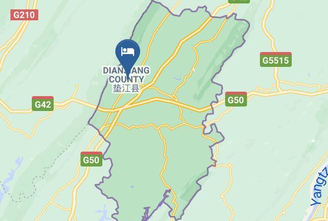 Dianjiang County - Sun Green Garden Hotel Maps