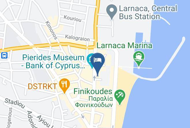Larnaca - Sun Hall Beach Hotel Apartments Maps