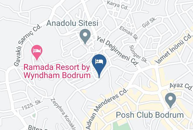 Bodrum - Sun Hill Restaurant Maps