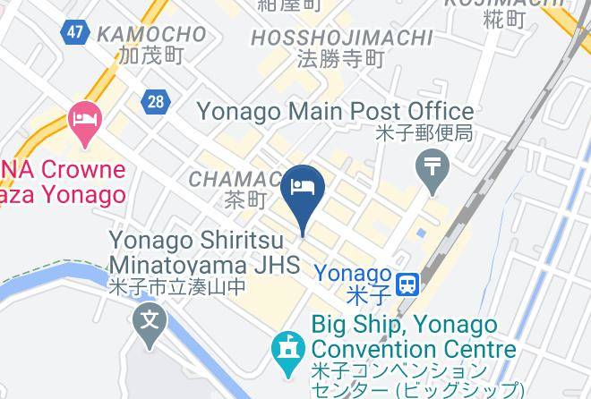 Yonago City - Sun Hotel Aoki Maps