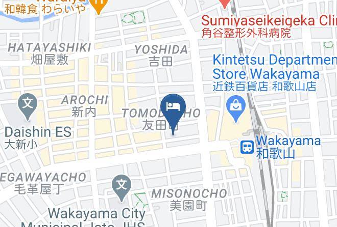 Wakayama City - Sun Hotel Wakayama Maps