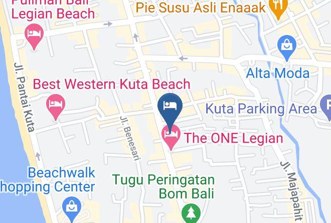 Sun Island Hotel & Spa Legian Map