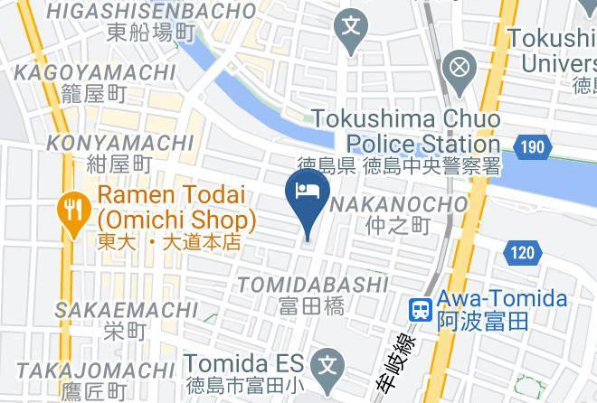 Tokushima City - Sun Pearl Inn Maps