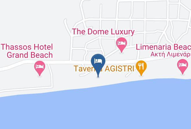 Thasos - Sun Ray Hotel Restaurante Maps