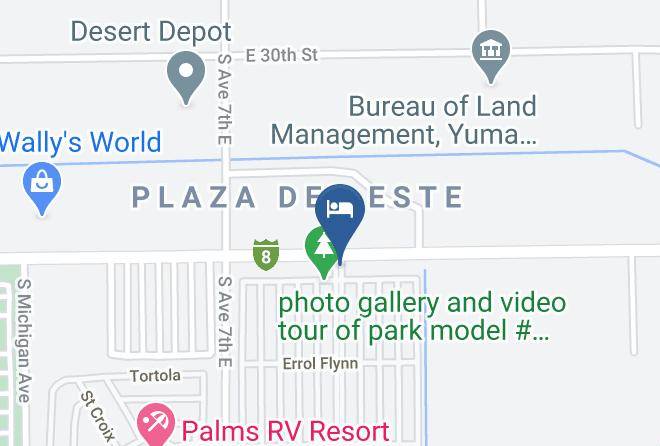Yuma - Sun Vista Rv Resort Maps