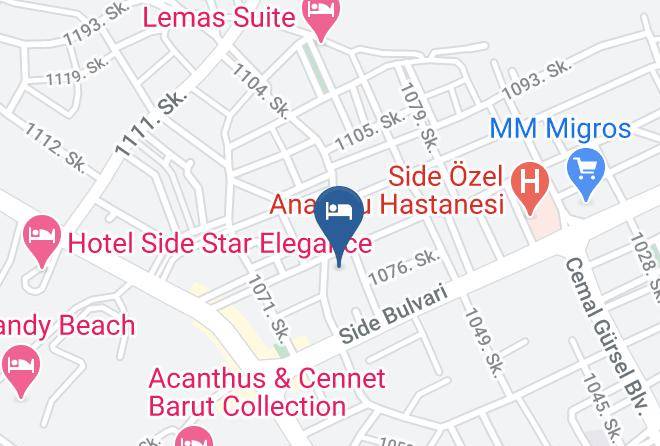Manavgat - Sunbird Hotel Maps