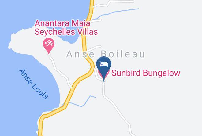 Anse Boileau - Sunbird Bungalow Maps