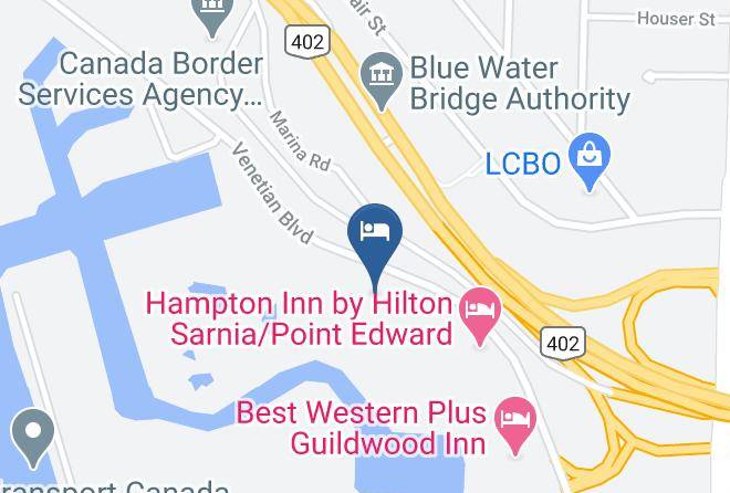 Sunbridge Hotel And Conference Centre Sarnia Point Edward Map