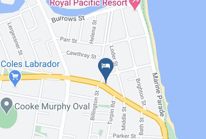 Gold Coast - Sunburst Motel Maps