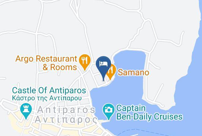 Paros - Sunday Hotel Antiparos Maps