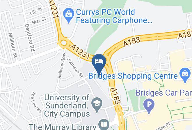 Sunderland - Sunderland City Centre Hotel Maps