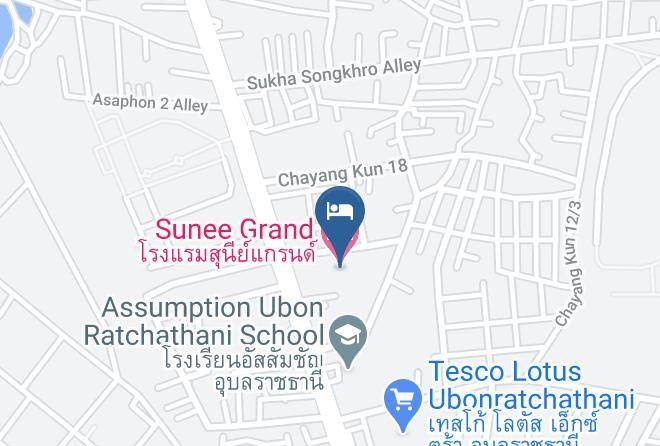 Amphoe Mueang Ubon Ratchathani - Sunee Grand Hotel Maps