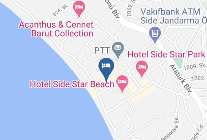 Manavgat - Sunflower Restaurant Maps