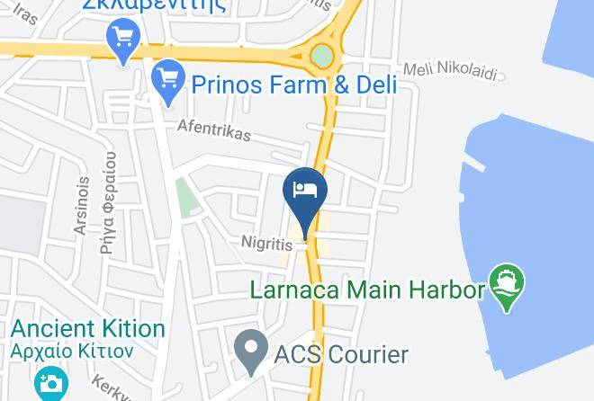 Larnaca - Sunflower Hotel Apts Maps