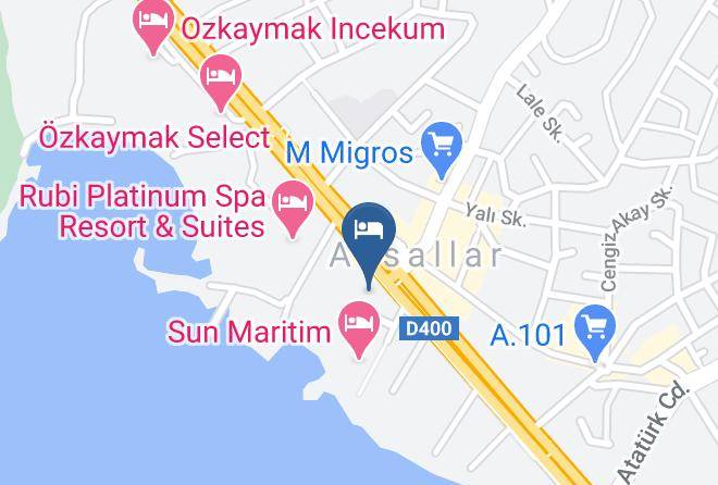 Sunlife Plaza Hotel Map - Antalya - Alanya