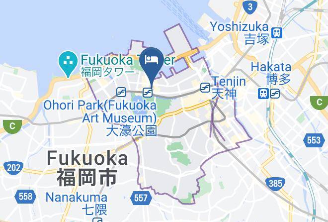 Fukuoka City Chuo Ward - Sunline Hotel Ohori Maps