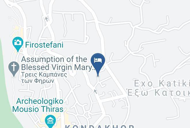 Sunny Days Hotel Fira Santorini Map