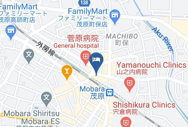 Mobara City - Sunny In Mukai Hotel Maps