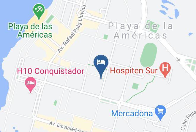 Santa Cruz De Tenerife - Sunprime Coral Suites & Spa Maps
