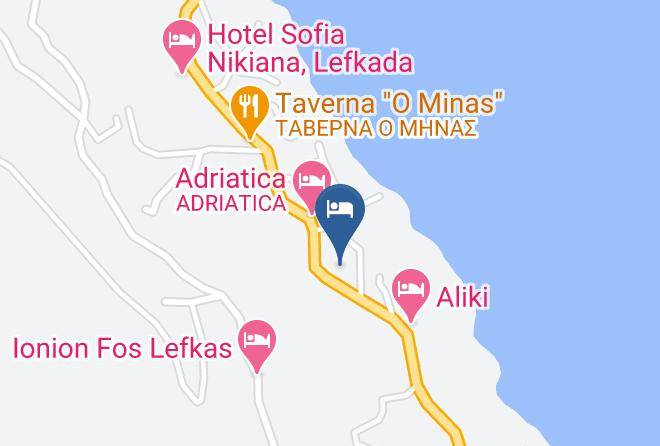 Levkas - Sunrise Hotel Lefkada Maps