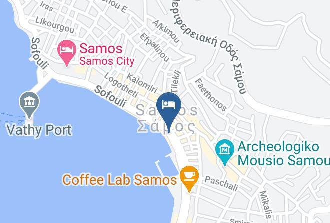 Samos - Sunrise Hotel Maps