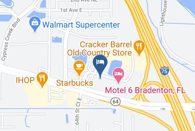 Manatee - Sunrise Inn Bradenton Fl Maps