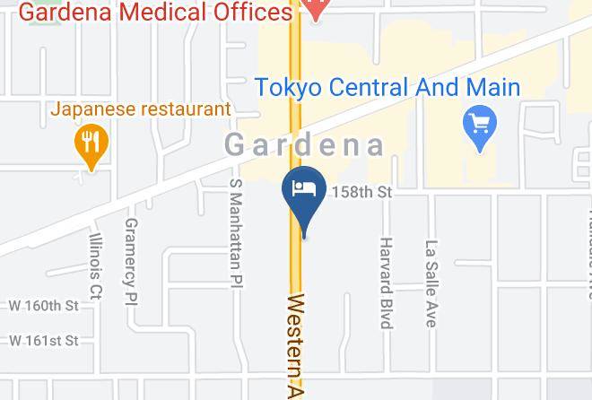 Los Angeles - Sunrise Inn Gardena Maps