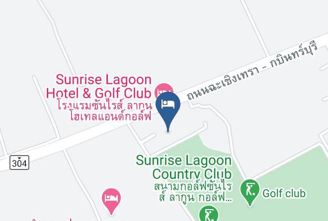 Amphoe Bang Khla - Sunrise Lagoon Hotel And Golf Maps