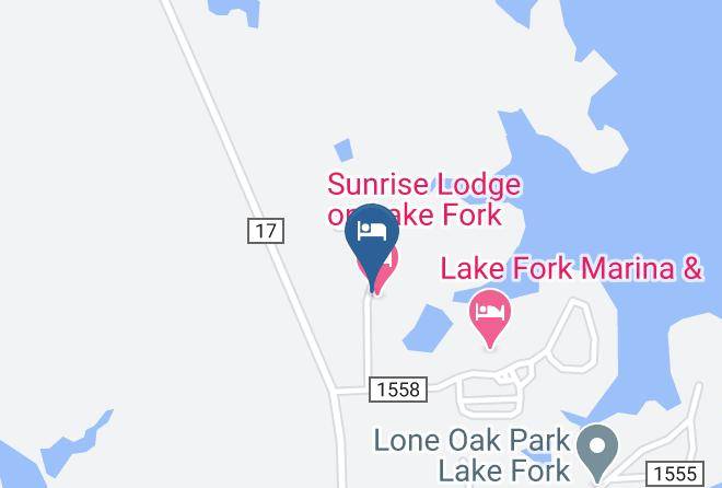 Sunrise Lodge On Lake Fork Map