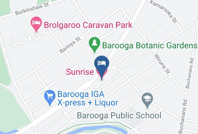 Berrigan - Sunrise Motel Maps