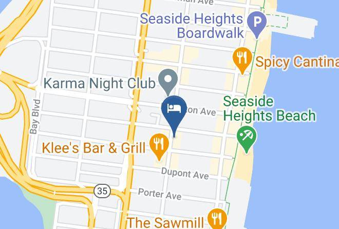 Ocean - Sunrise Motel Maps