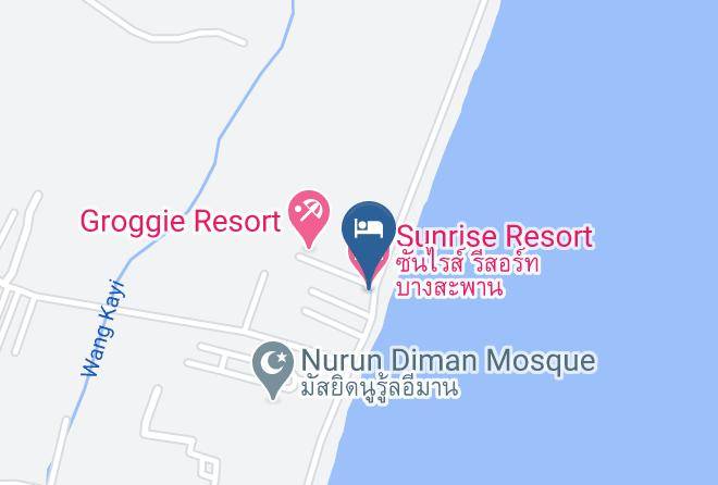 Amphoe Bang Saphan - Sunrise Resort Maps