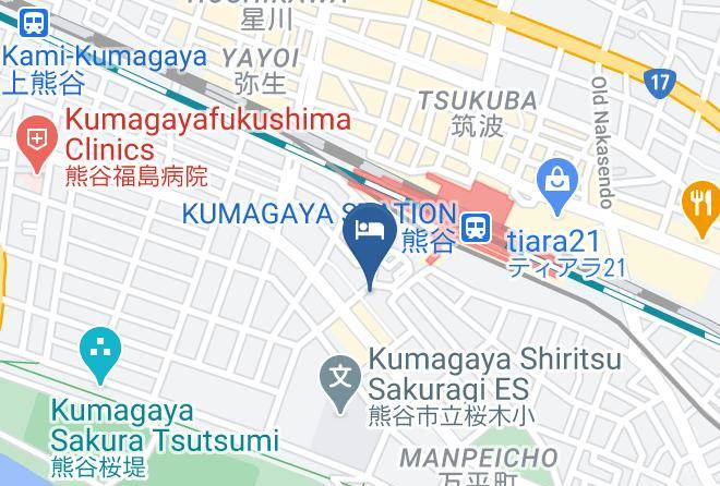 Kumagaya City - Sunroute Kumagaya Ekimae Hotel Maps