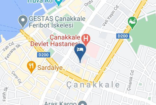 Canakkale Ismet Pasa - Sunsan Hotel Maps