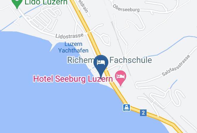 Lucerne - Sunset Bar Hotel Seeburg Maps