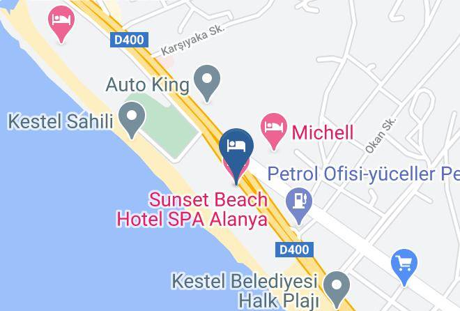 Alanya - Sunset Beach Hotel Spa Alanya Maps