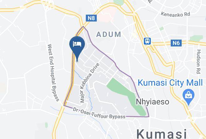 Kumasi - Sunset Hotel Ghana Maps