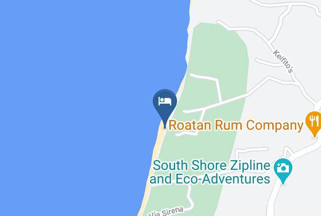 Roatan - Sunset House Vacation Rental Maps