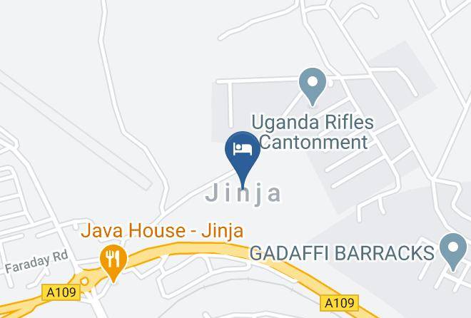 Jinja Municipality - Sunset International Hotel Maps